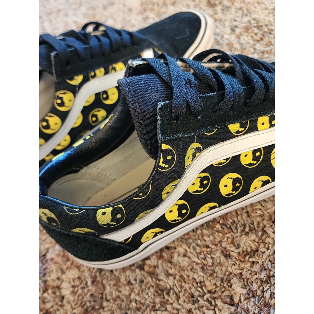 Vans Old Skool Daze Later Yin Yang Smiley Face Black Yellow Mens 9 Womens 10.5 - Picture 9 of 9